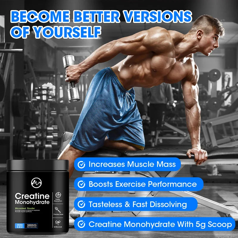 Creatine Monohydrate Energy Performance Whey Proteins for Muscle Mass